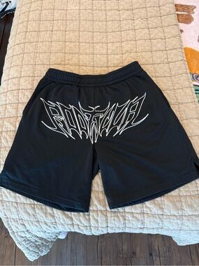 RODMAN Brand Star Script Mesh Shorts Men's Small